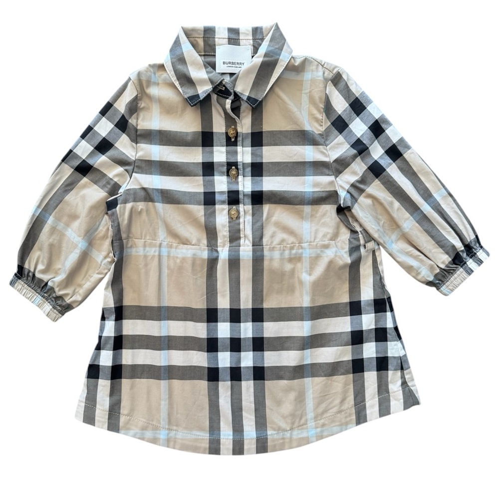 Authentic Girls Burberry Dress 12 Months. (B43)